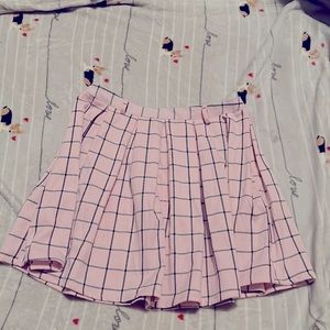 Hot Topic Pastel Pink Skirt w/ belt loops